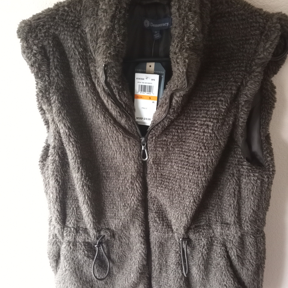 Gray Fleece Vest